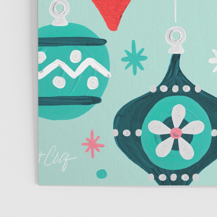 Christmas Ornaments - Mint Palette Poster Gallery Image 3