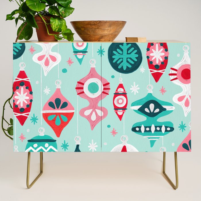 Christmas Ornaments - Mint Palette Credenza Gallery Image 1