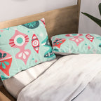 Christmas Ornaments - Mint Palette Pillow Sham Gallery Image 2