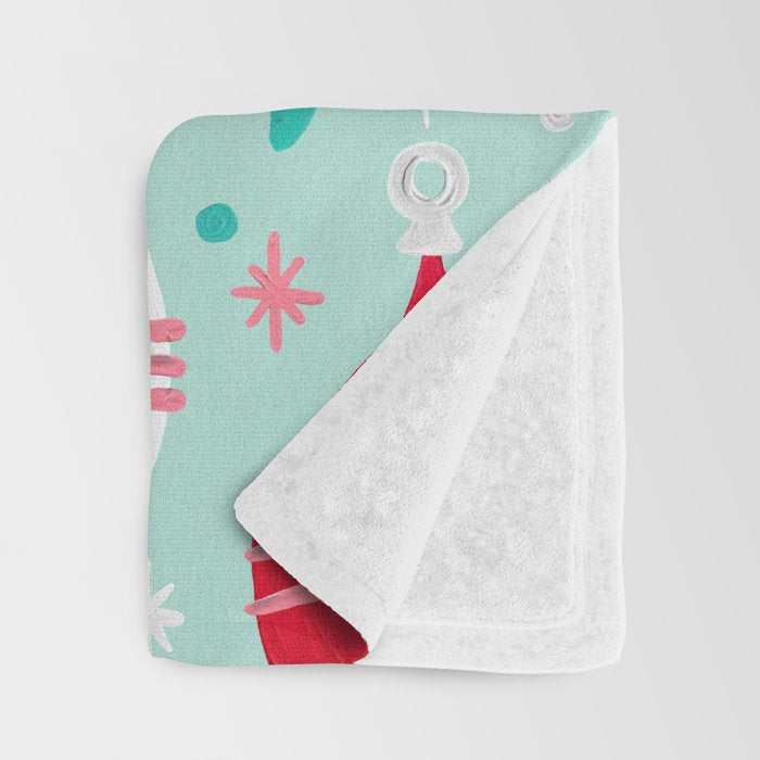 Christmas Ornaments - Mint Palette Throw Blanket Gallery Image 3