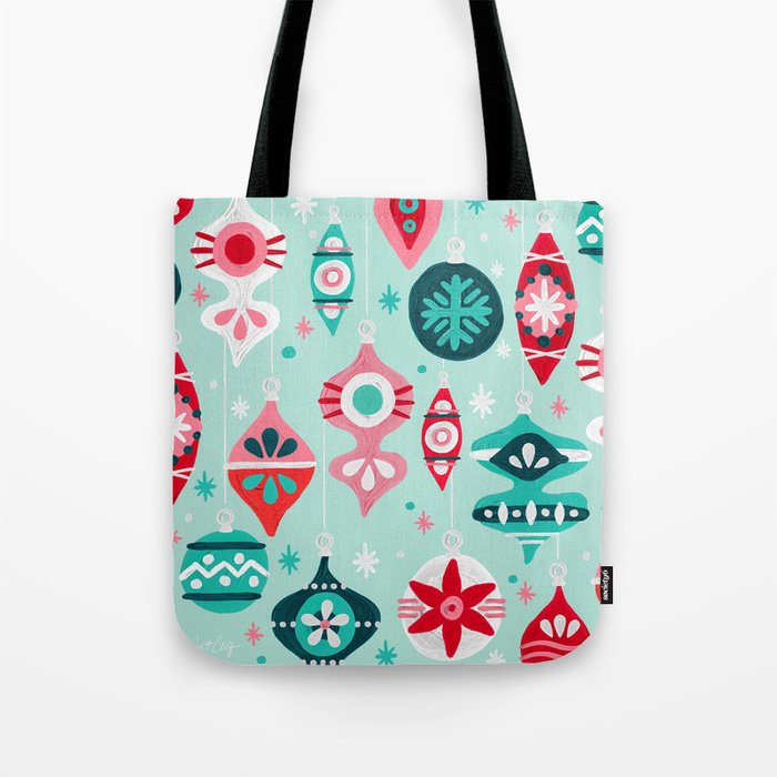 Christmas Ornaments - Mint Palette Tote Bag Gallery Image 1