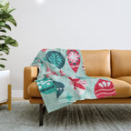 Christmas Ornaments - Mint Palette Throw Blanket Gallery Image 1