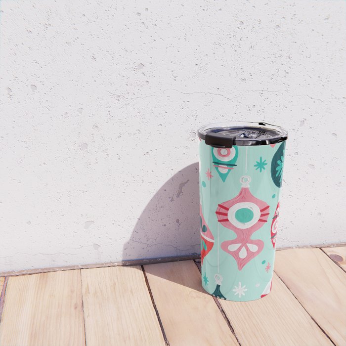 Christmas Ornaments - Mint Palette Travel Mug Gallery Image 4