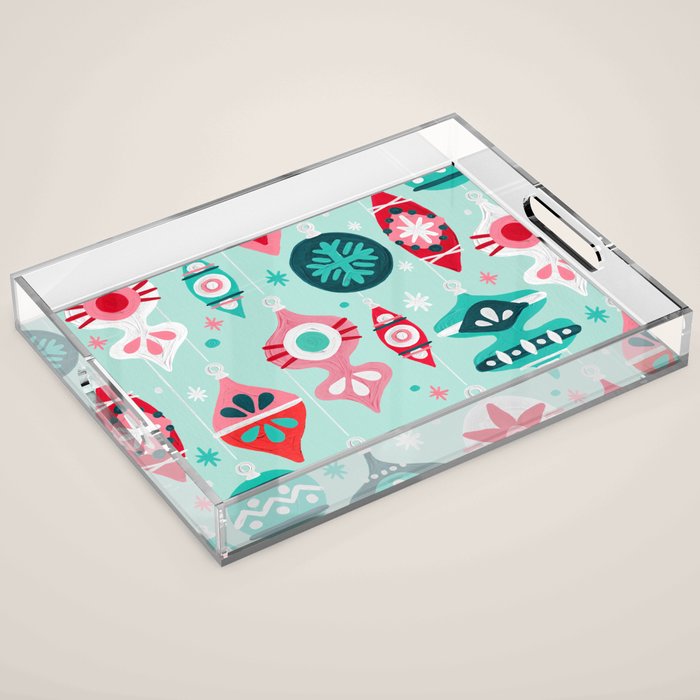 Christmas Ornaments - Mint Palette Acrylic Tray Gallery Image 1