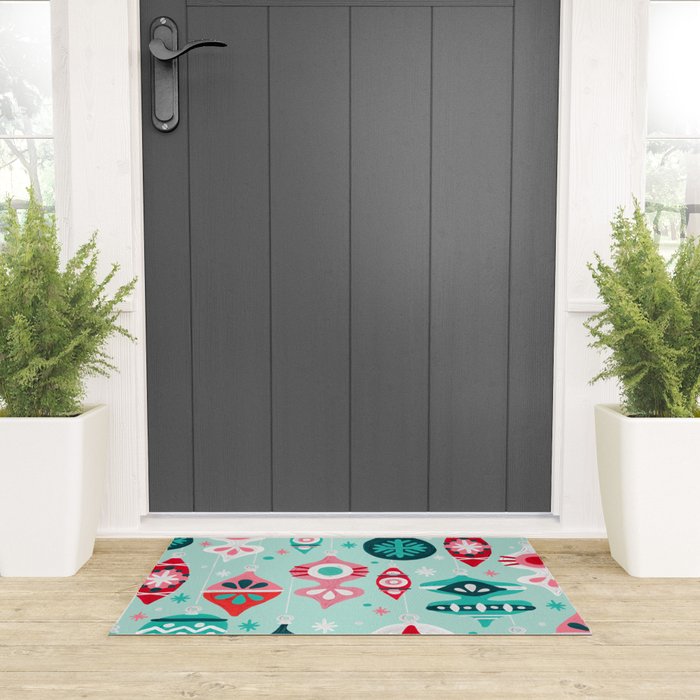 Christmas Ornaments - Mint Palette Welcome Mat Gallery Image 3