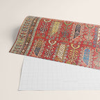 Shirvan Caucasian Antique Carpet Print Wrapping Paper Gallery Image 2