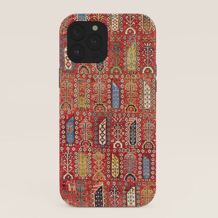 Shirvan Caucasian Antique Carpet Print iPhone Case Gallery Image 40