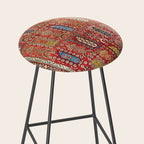 Shirvan Caucasian Antique Carpet Print Stool Gallery Image 2