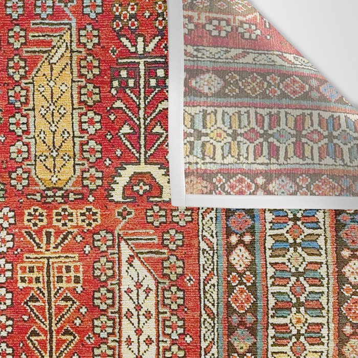 Shirvan Caucasian Antique Carpet Print Wall Tapestry Gallery Image 3