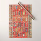 Shirvan Caucasian Antique Carpet Print Wrapping Paper Gallery Image 1