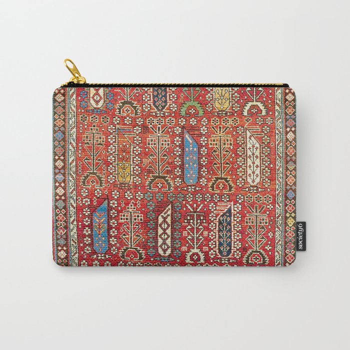 Shirvan Caucasian Antique Carpet Print Carry All Pouch Gallery Image 1