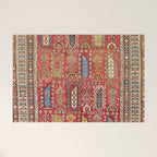 Shirvan Caucasian Antique Carpet Print Welcome Mat Gallery Image 1