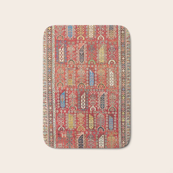 Shirvan Caucasian Antique Carpet Print Bath Mat Gallery Image 1