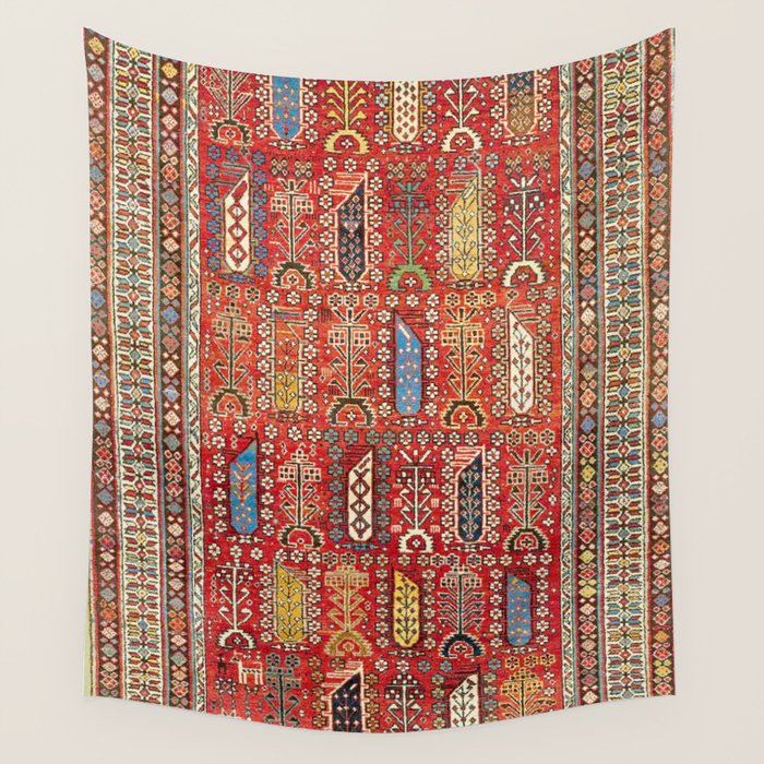 Shirvan Caucasian Antique Carpet Print Wall Tapestry Gallery Image 4
