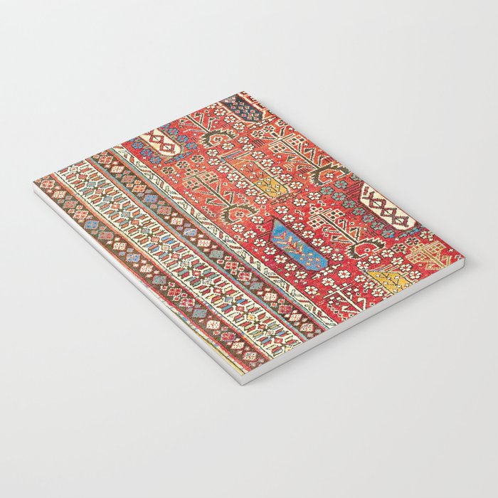 Shirvan Caucasian Antique Carpet Print Notebook Gallery Image 3