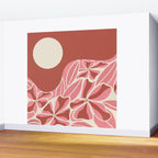 Hawaiian Sunset, Coral Wall Mural Gallery Image 2