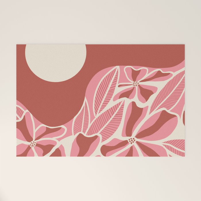 Hawaiian Sunset, Coral Welcome Mat Gallery Image 1