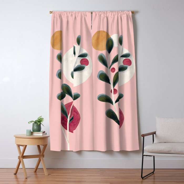 Soft Berry Branches Window Curtain Gallery Image 5