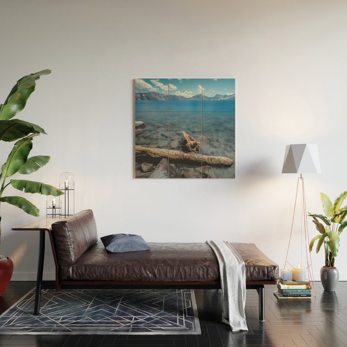Crater Lake Love Wood Wall Art Gallery Image 2