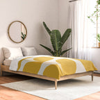 Mid Century Modern Leaves Yellow #society6 #buyart  Comforter Gallery Image 2