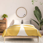 Mid Century Modern Leaves Yellow #society6 #buyart  Comforter Gallery Image 3