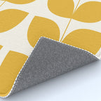 Mid Century Modern Leaves Yellow #society6 #buyart  Rug Gallery Image 4