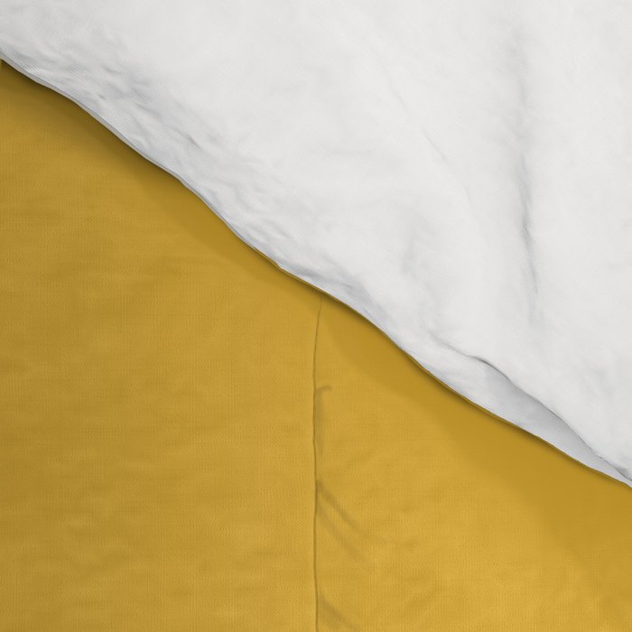Mid Century Modern Leaves Yellow #society6 #buyart  Comforter Gallery Image 4