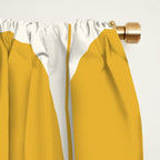 Mid Century Modern Leaves Yellow #society6 #buyart  Window Curtain Gallery Image 2