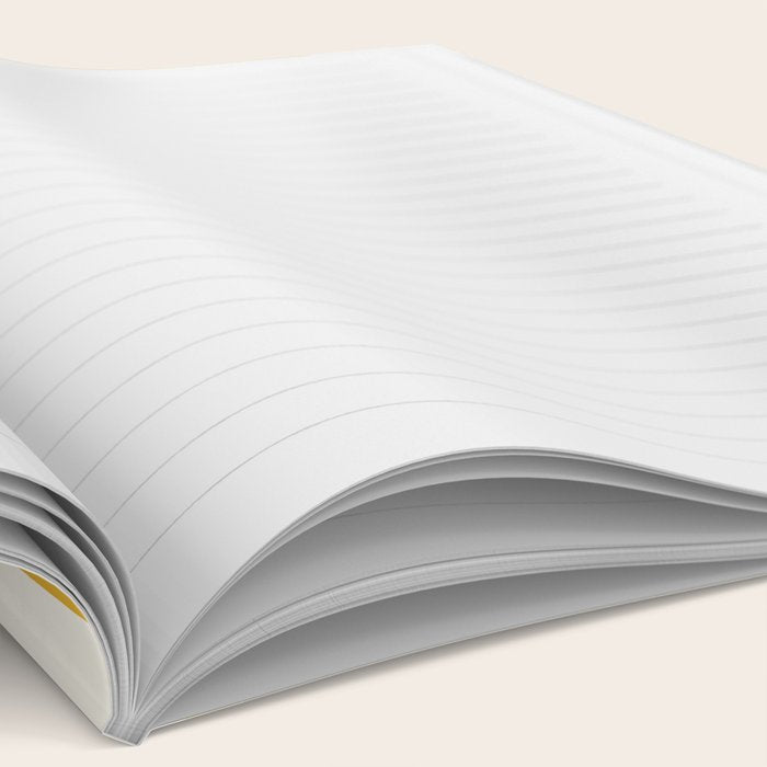 Mid Century Modern Leaves Yellow #society6 #buyart  Notebook Gallery Image 2