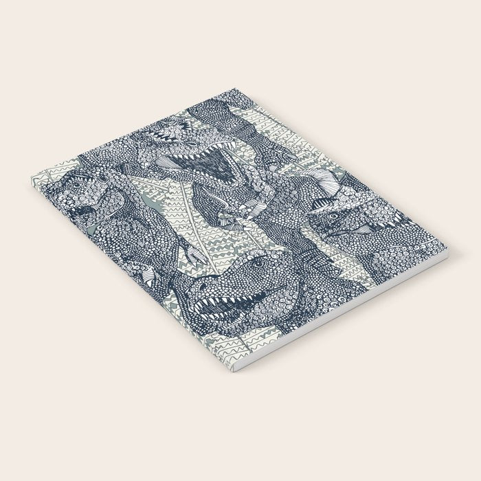 Tyrannosaurus rex indigo Notebook Gallery Image 1