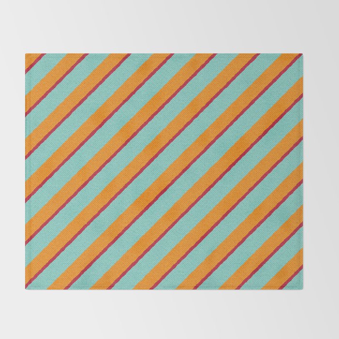 STRIPES - 003 - b Throw Blanket Gallery Image 2