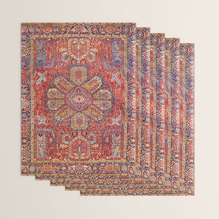 Heriz Azerbaijan Northwest Persian Carpet Print Wrapping Paper Gallery Image 3