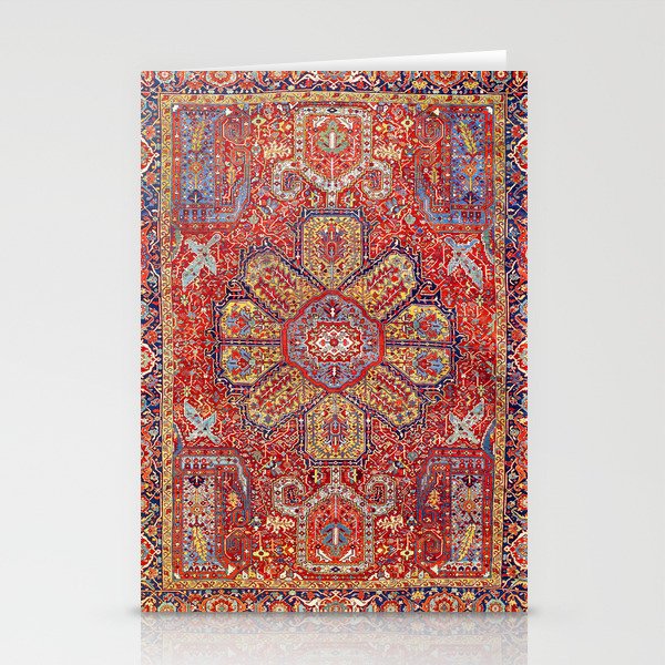 Heriz Azerbaijan Northwest Persian Carpet Print Stationery Card Gallery Image 1
