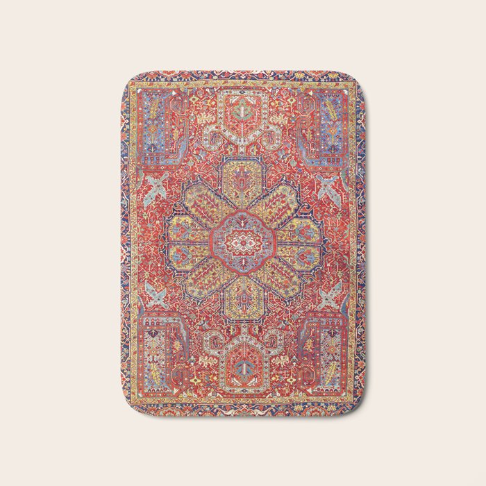 Heriz Azerbaijan Northwest Persian Carpet Print Bath Mat Gallery Image 1