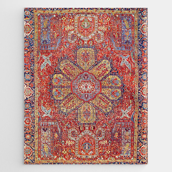 Heriz Azerbaijan Northwest Persian Carpet Print Jigsaw Puzzle Gallery Image 1