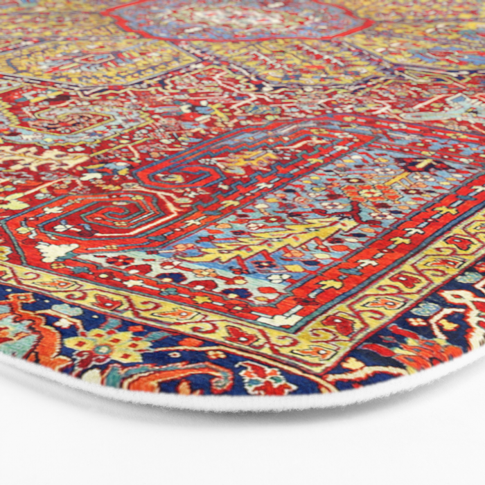 Heriz Azerbaijan Northwest Persian Carpet Print Bath Mat Gallery Image 3