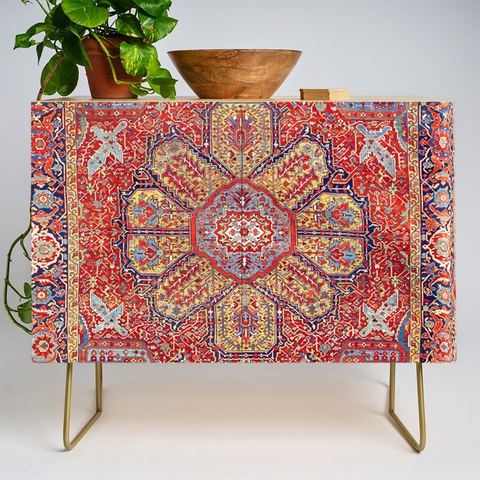 Heriz Azerbaijan Northwest Persian Carpet Print Credenza Gallery Image 1