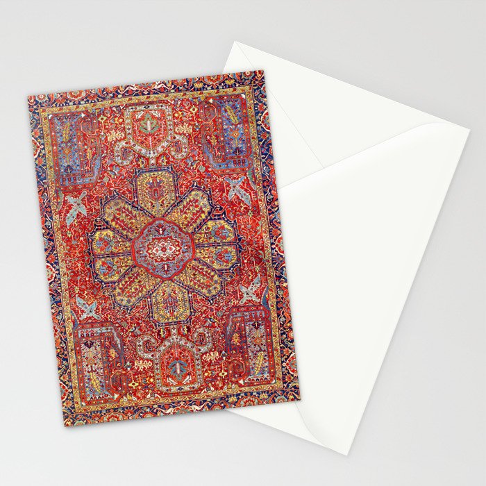 Heriz Azerbaijan Northwest Persian Carpet Print Stationery Card Gallery Image 2