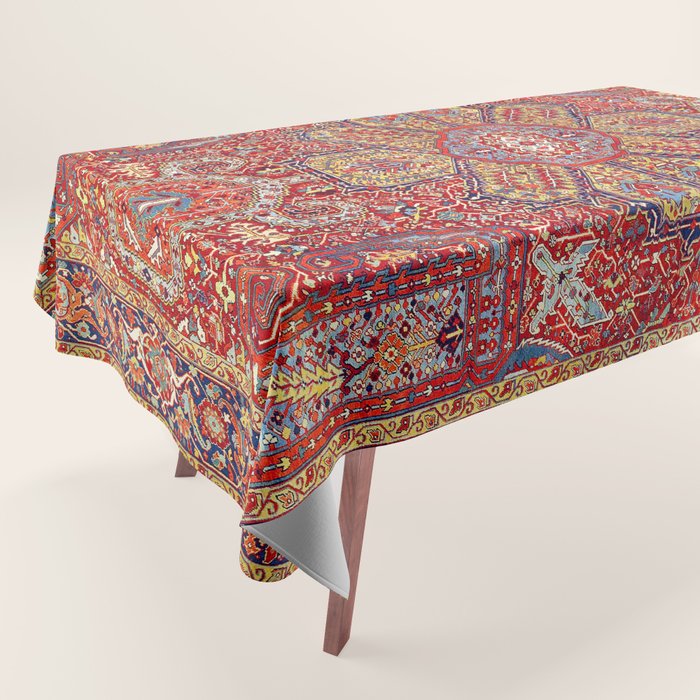 Heriz Azerbaijan Northwest Persian Carpet Print Tablecloth Gallery Image 1