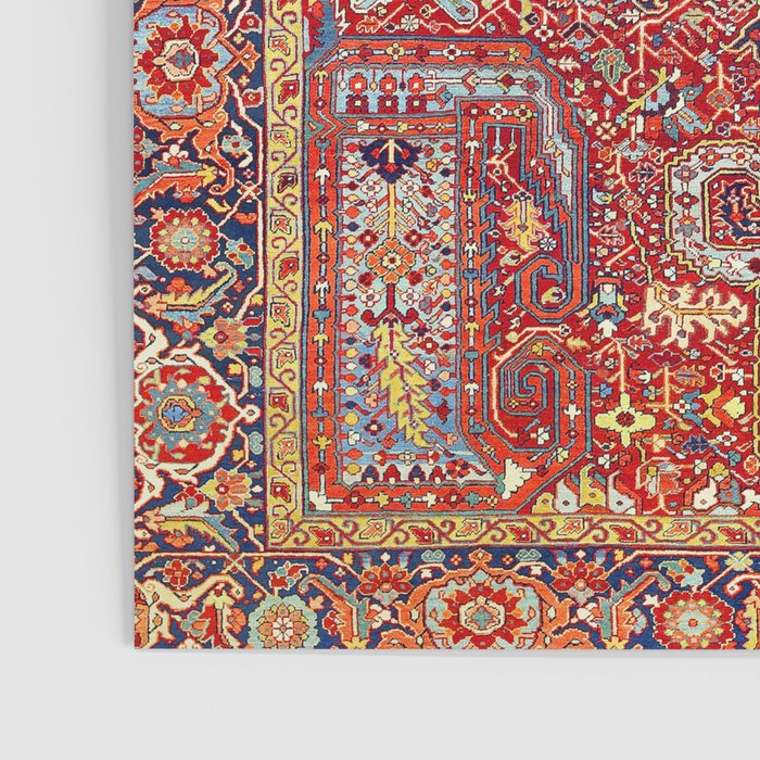 Heriz Azerbaijan Northwest Persian Carpet Print Poster Gallery Image 3