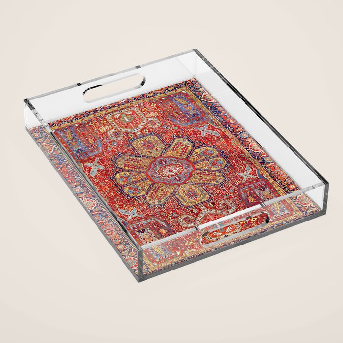 Heriz Azerbaijan Northwest Persian Carpet Print Acrylic Tray Gallery Image 1
