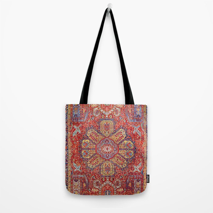 Heriz Azerbaijan Northwest Persian Carpet Print Tote Bag Gallery Image 2