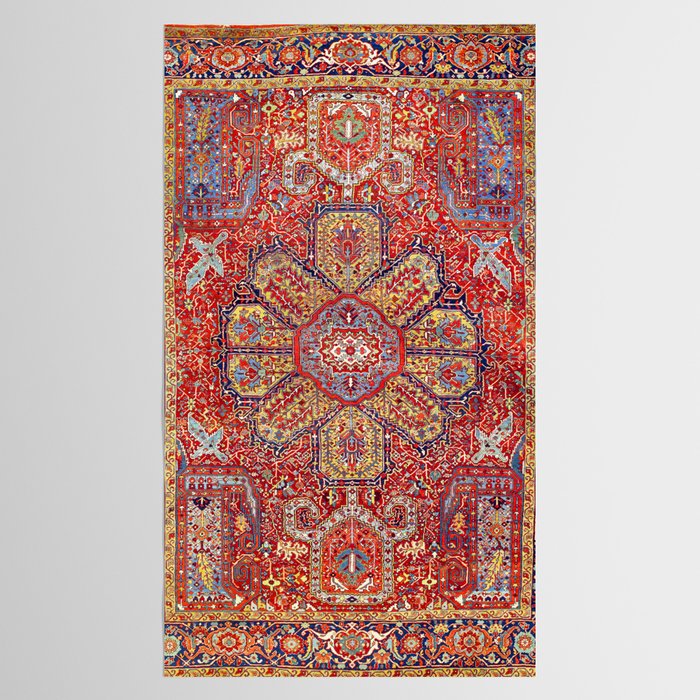 Heriz Azerbaijan Northwest Persian Carpet Print Tablecloth Gallery Image 2