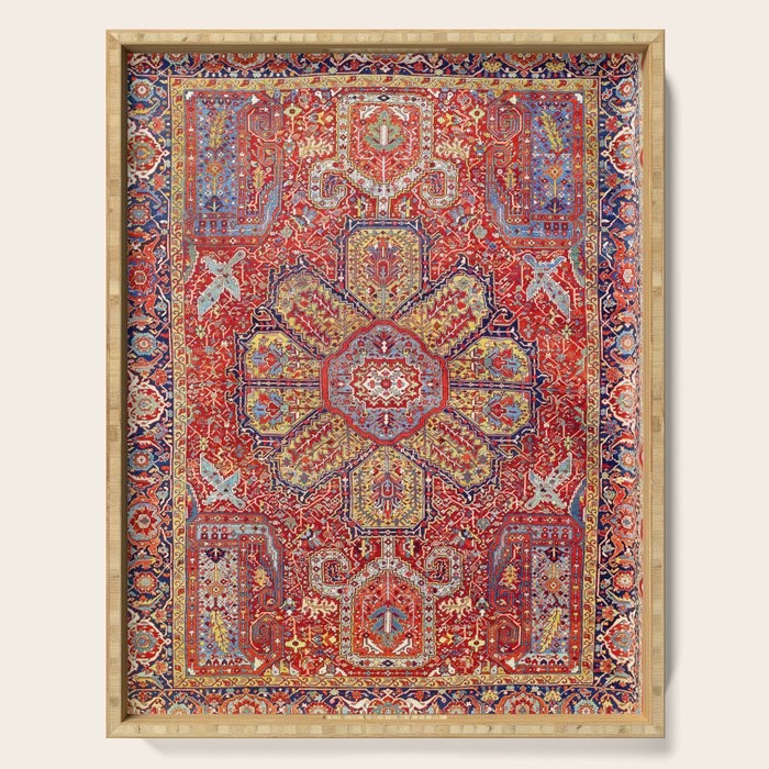 Heriz Azerbaijan Northwest Persian Carpet Print Serving Tray Gallery Image 1