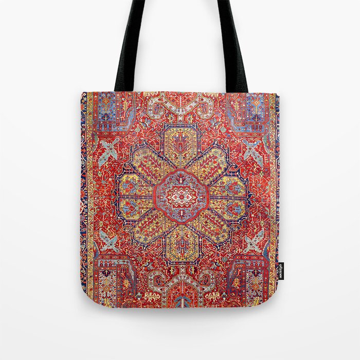 Heriz Azerbaijan Northwest Persian Carpet Print Tote Bag Gallery Image 1