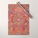 Heriz Azerbaijan Northwest Persian Carpet Print Wrapping Paper Gallery Image 1