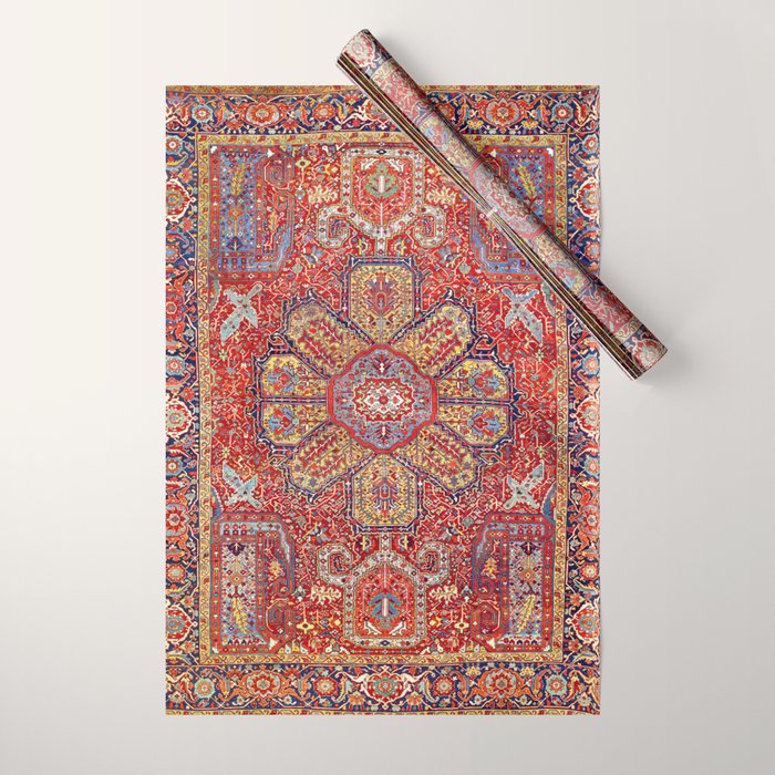 Heriz Azerbaijan Northwest Persian Carpet Print Wrapping Paper Gallery Image 1