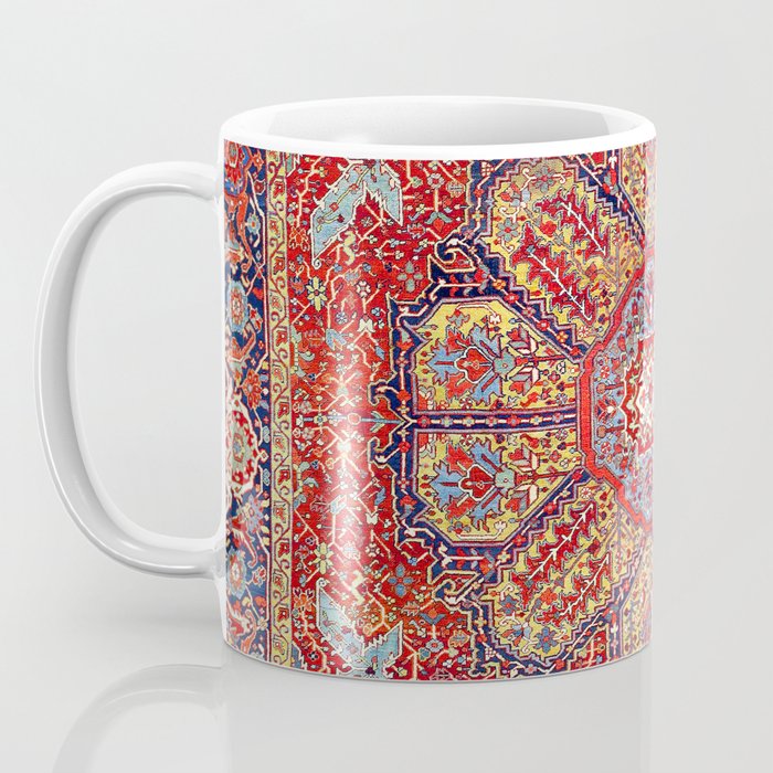 Heriz Azerbaijan Northwest Persian Carpet Print Coffee Mug Gallery Image 3