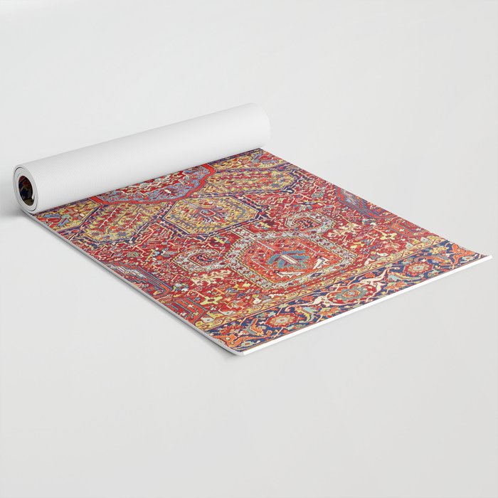 Heriz Azerbaijan Northwest Persian Carpet Print Yoga Mat Gallery Image 2