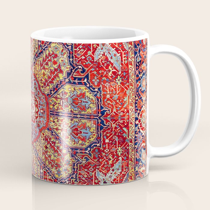Heriz Azerbaijan Northwest Persian Carpet Print Coffee Mug Gallery Image 1